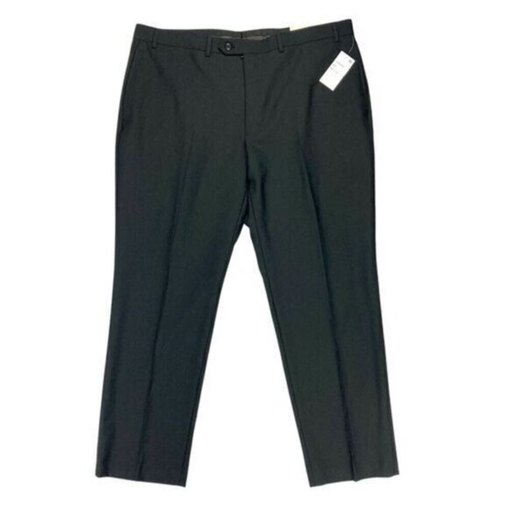 New Lauren Ralph Lauren Men Size 40x30 Pants Dress Black Classic Fit Wool Office